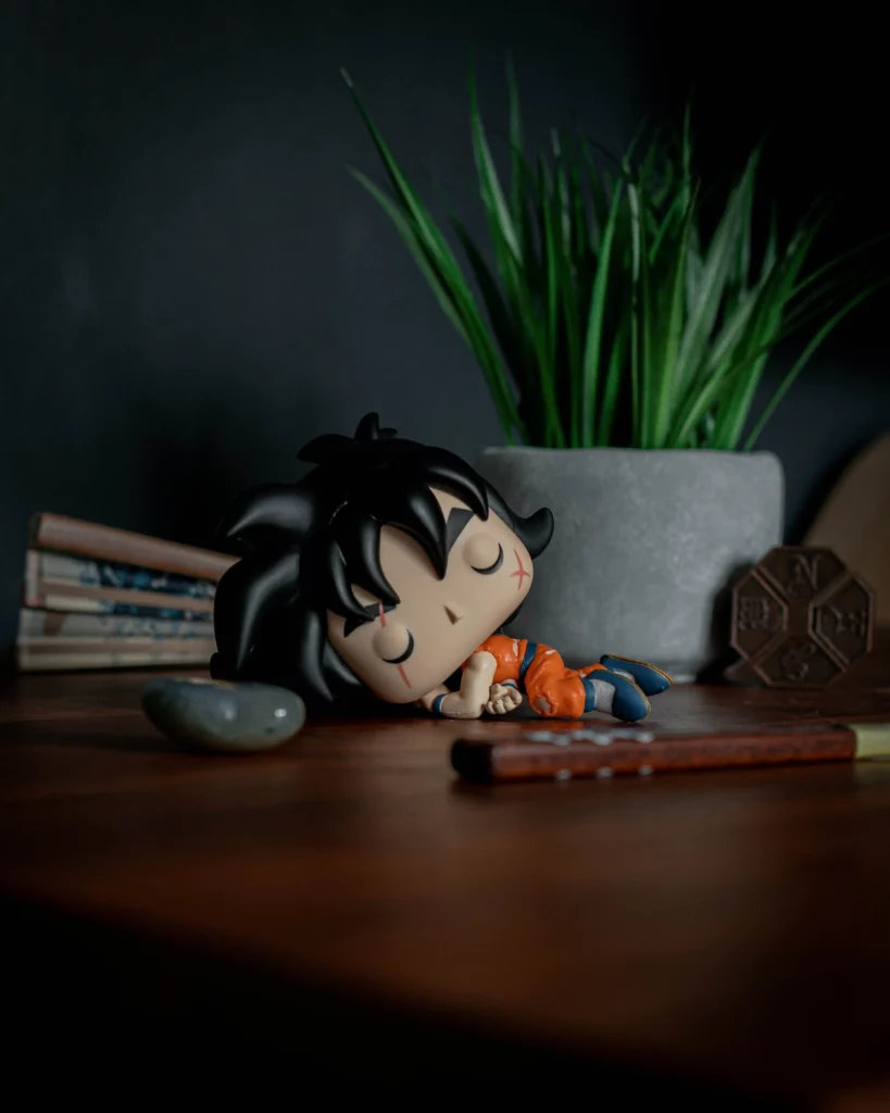 sleeping manga puppet